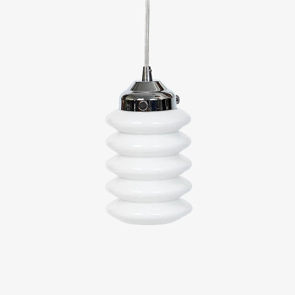 Ribbed Glass Pendant Light | Souliia