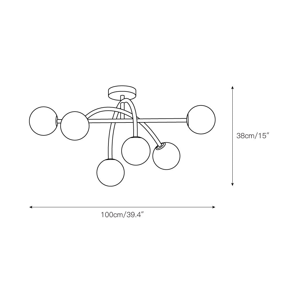 Lampada da soffitto Perry | Souliia