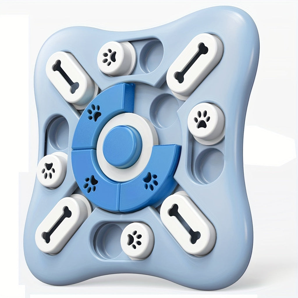 BrainFetch Interactive Puzzle IQ Slow Feeder — Sliding Compartment System, Cognitive Eating Trainer for Dogs