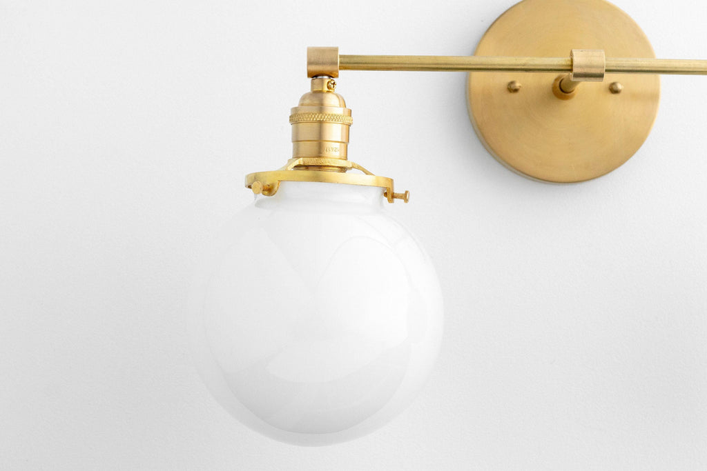 Lumio Globe Geometric Linear Vanity Light – Modern Bathroom Wall Fixture for Mirror and Sink Areas | Souliia