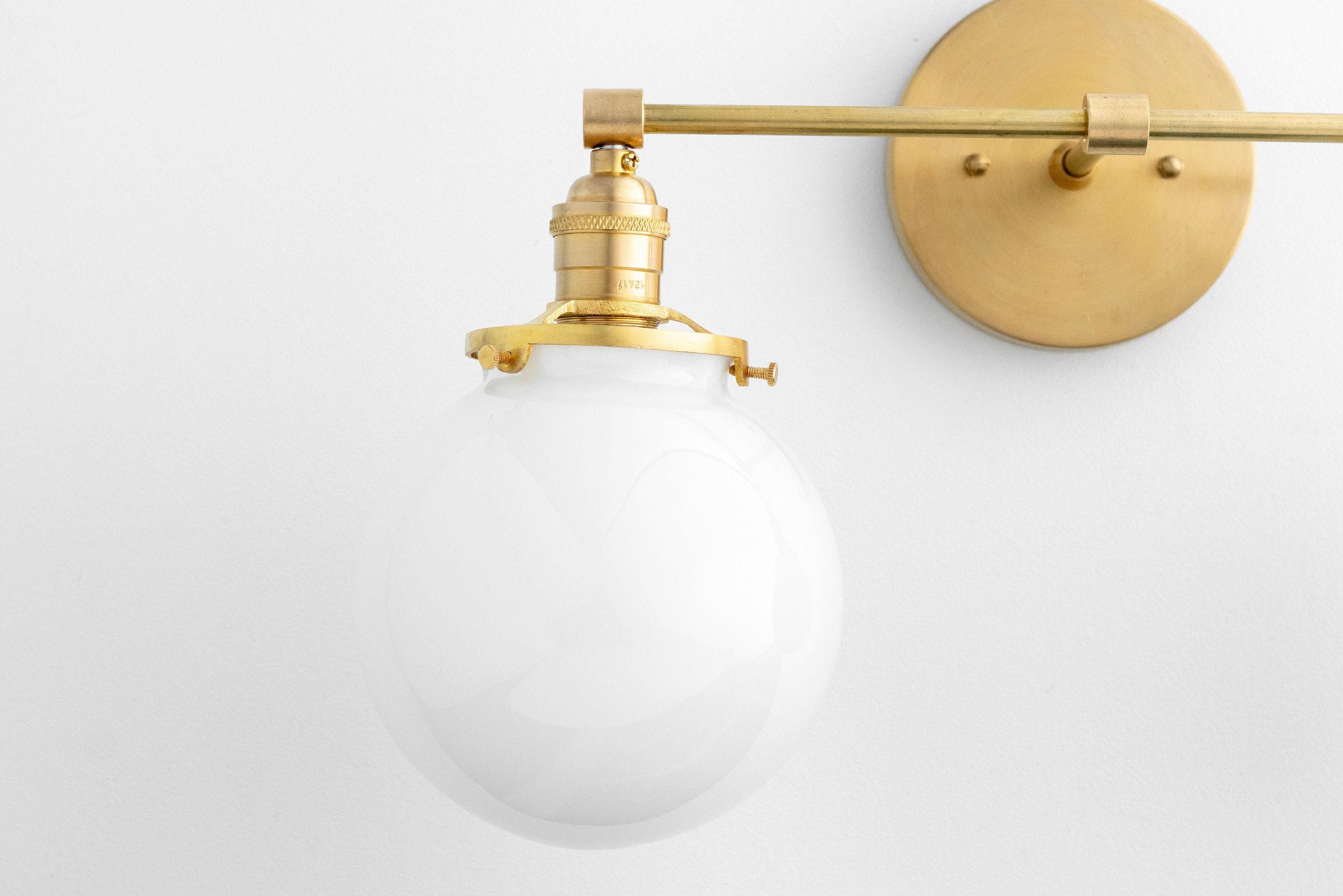 Lumio Globe Geometric Linear Vanity Light – Modern Bathroom Wall Fixture for Mirror and Sink Areas | Souliia