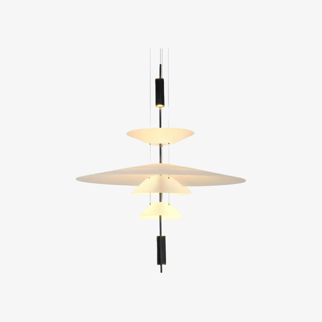 Plumeo pendellampe i flere lag – minimalistisk lampe til moderne stuer N54 | Souliia