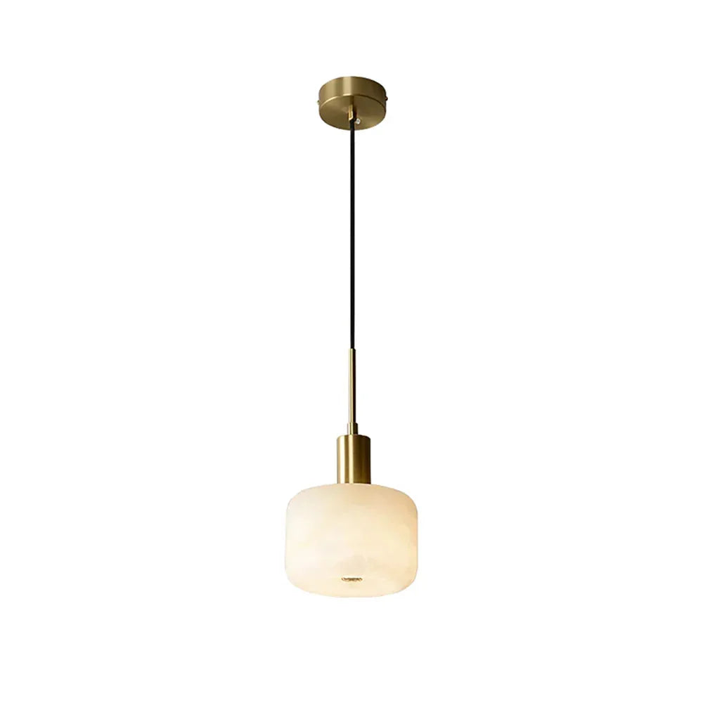 Velia minimalistisk agernformet alabastpendel | Souliia