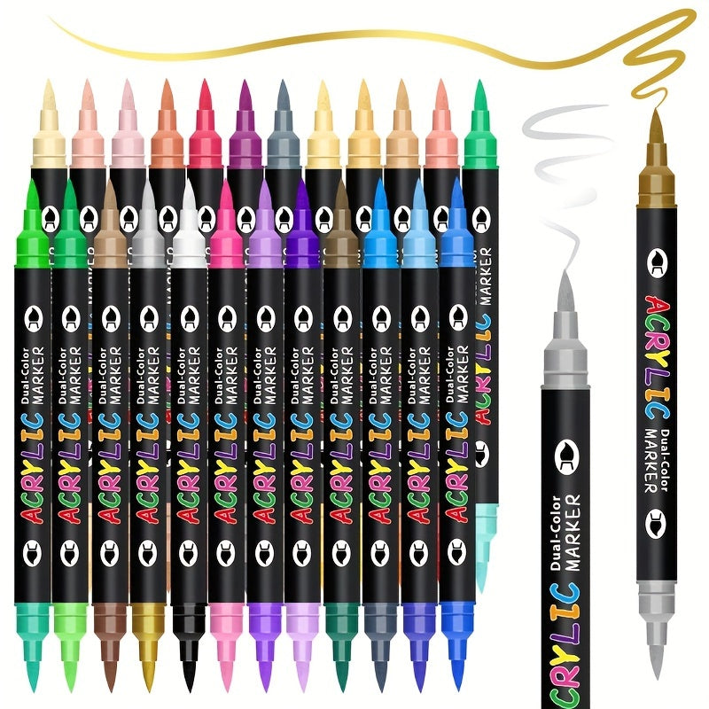 Set of 120 Acrylic Markers - Souliia