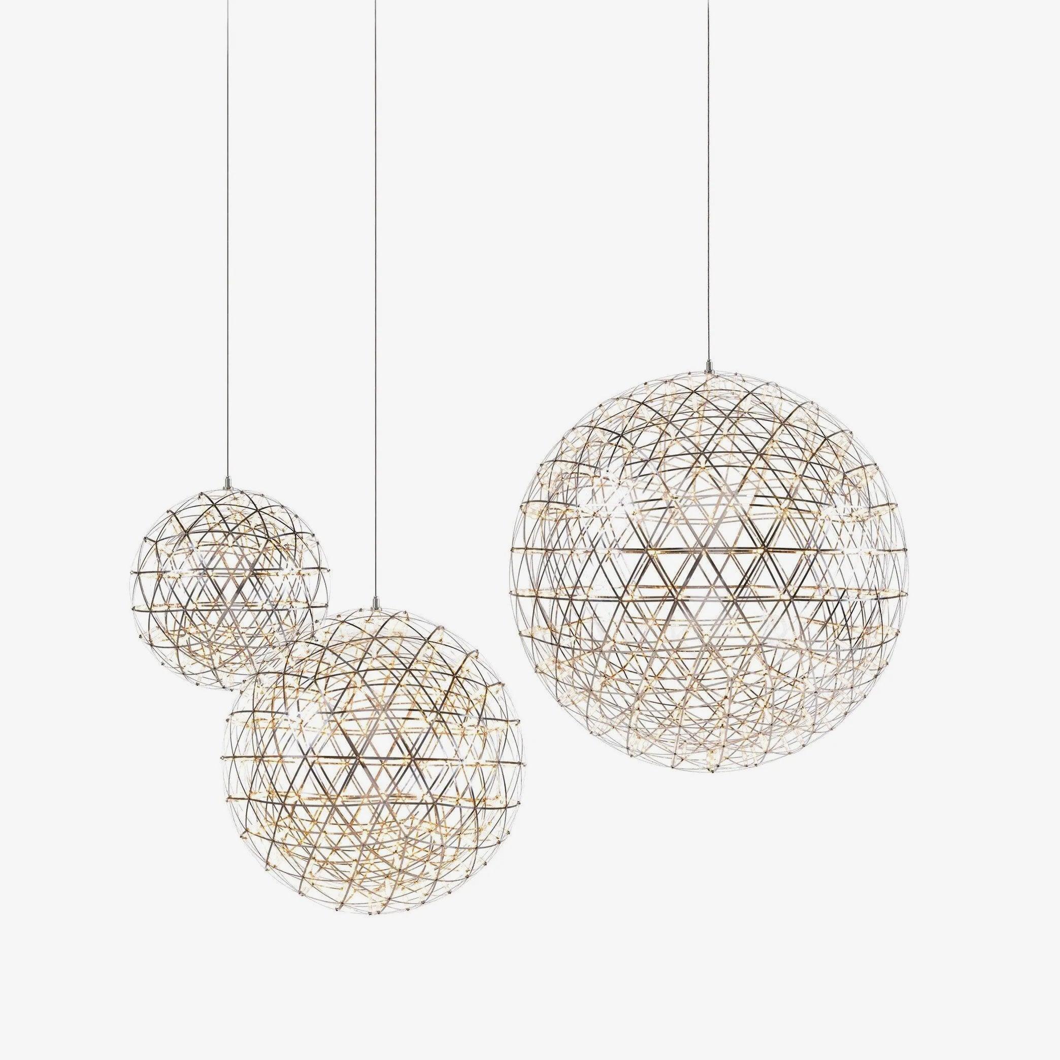 Silver Spark Ball Pendant Light | Souliia