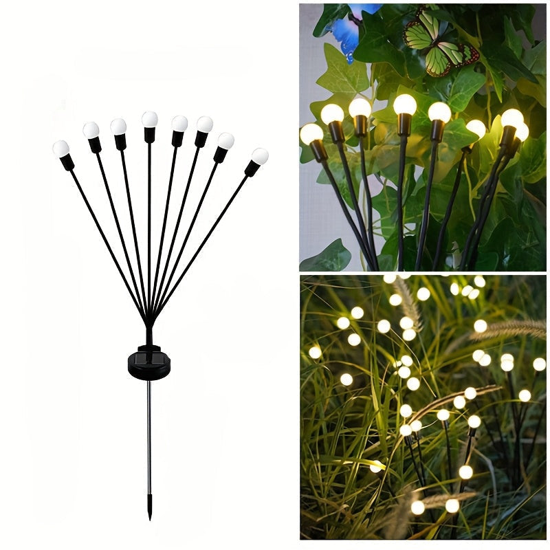 Nightflare Solar LED Firefly Ground Lights — 6/8/10 LED Configurations