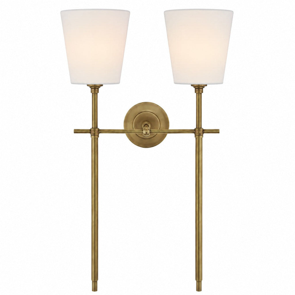 Rowan Classic Fabric Shade Wall Sconce Elegant Style - Bedroom Bedside Lighting | Souliia