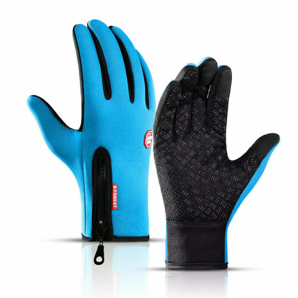 Gants de sports d'hiver chauffants imperméables unisexes avec écran tactile