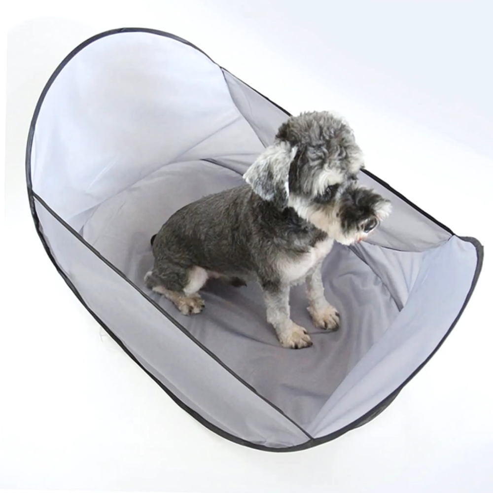 Waterdichte cape-tent voor het opvangen van vacht tijdens het verzorgen van honden en katten