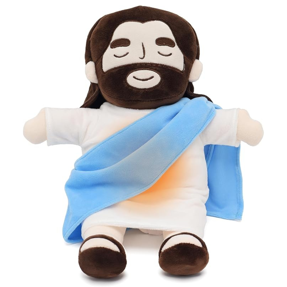 Brinquedo de peluche reconfortante de Jesus — Companheiro confortável para dormir