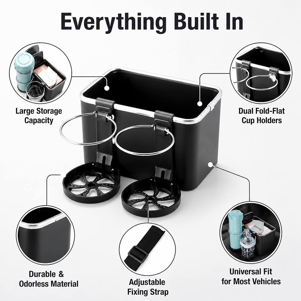 VeloceGuard — Take Back Your Drive with Ultimate Order and Spill-Proof Peace of Mind - Souliia