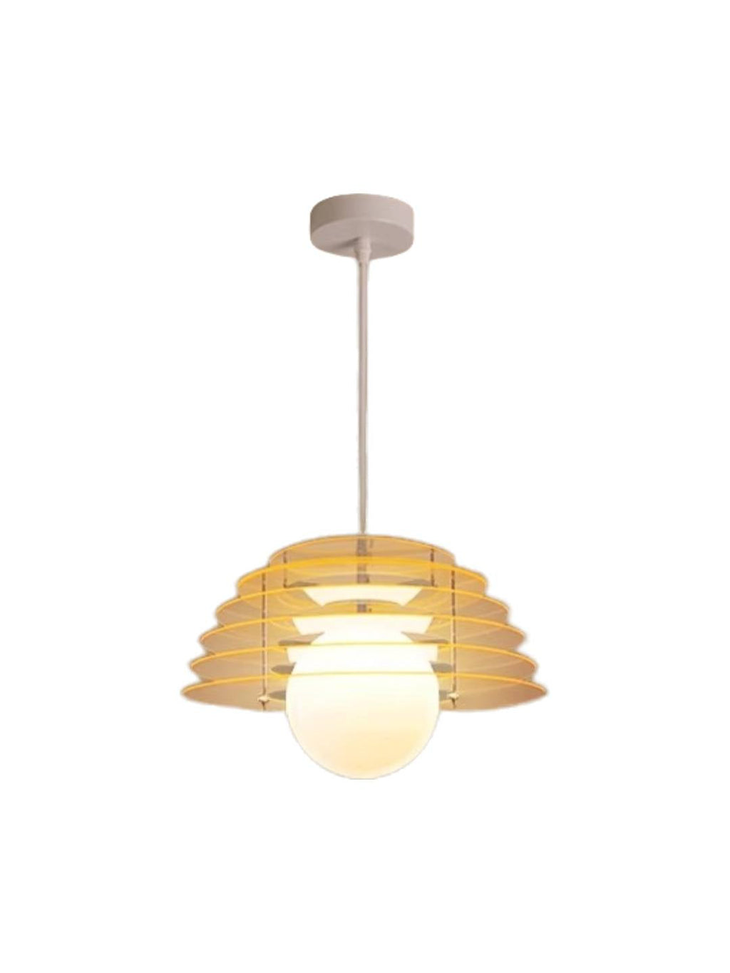 Sunrise Pendelleuchte – Ambient-Pendelleuchte mit Bauhaus Memphis Geometrie – AFTERGLOW S5 | Souliia
