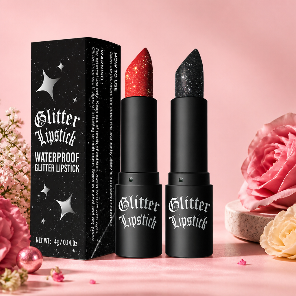 Rouge à lèvres mat VelvetLuxe avec Glitter Crush — Éblouissez toute la journée avec des lèvres pulpeuses et éclatantes qui ne s’estompent jamais - Souliia