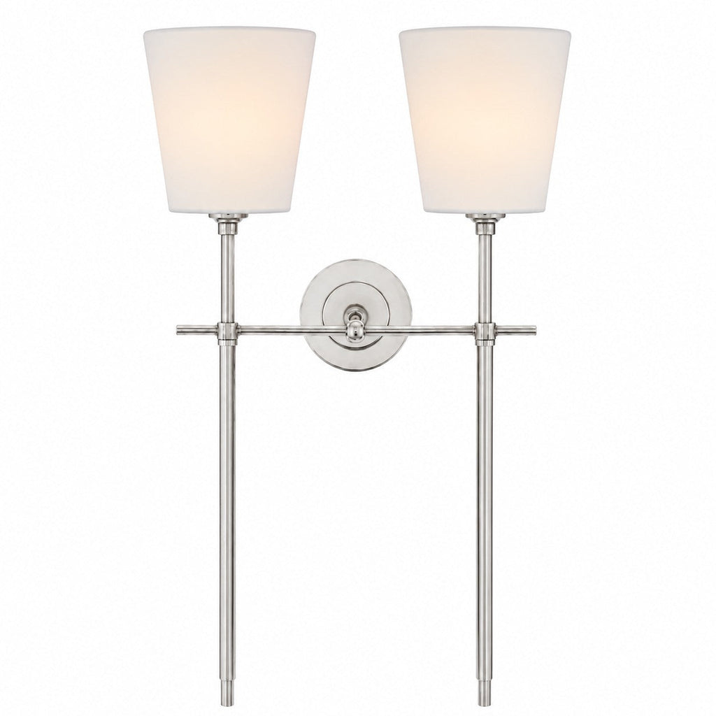 Rowan Classic Fabric Shade Wall Sconce Elegant Style - Bedroom Bedside Lighting | Souliia