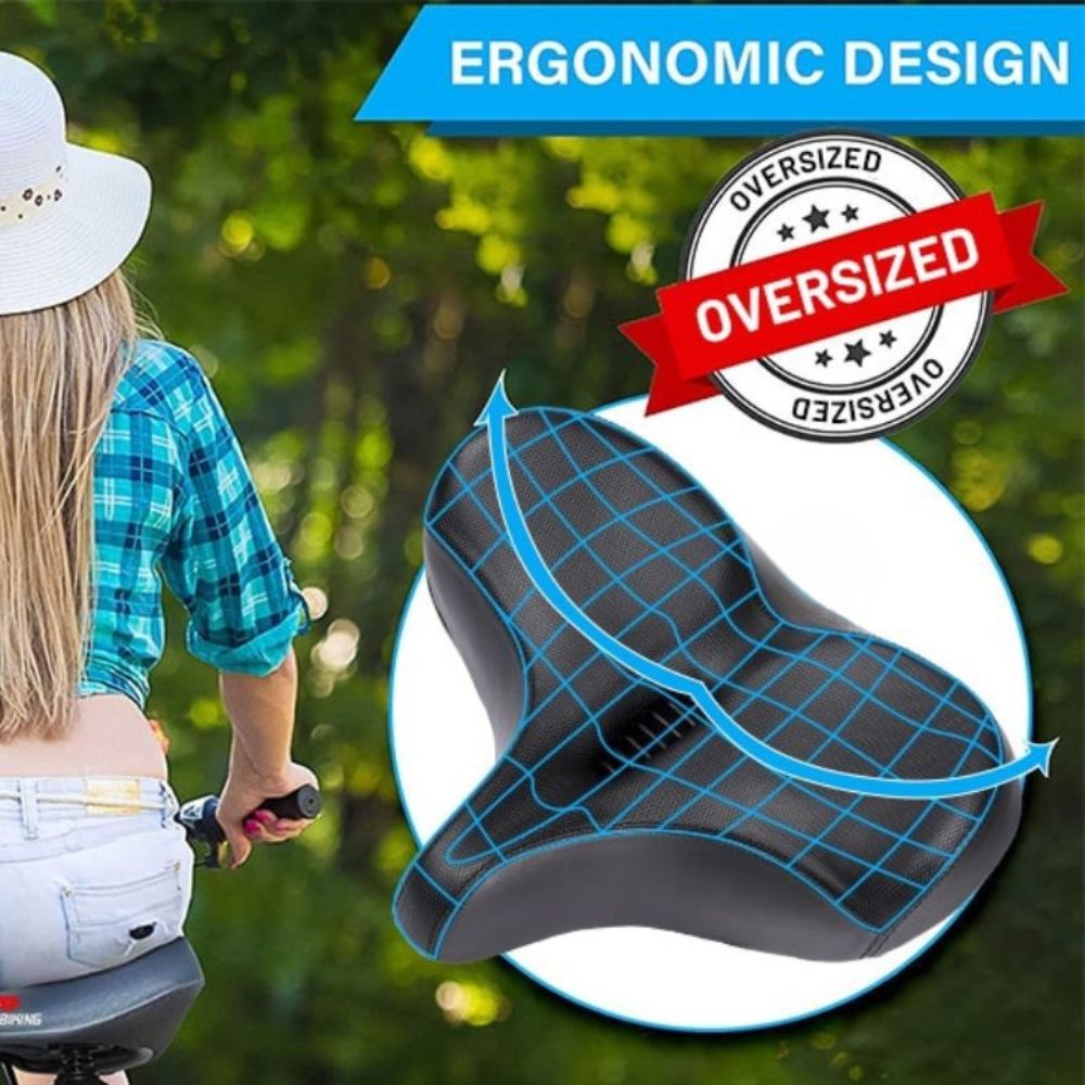 Selim de bicicleta extragrande — acolchoamento de espuma espessa, design impermeável