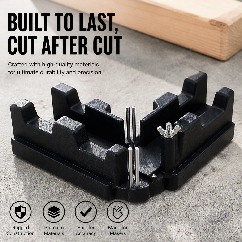 SharpEdgePro — Clamp, Guide & Cut Flawless Trim Corners Without a Power Saw - Souliia