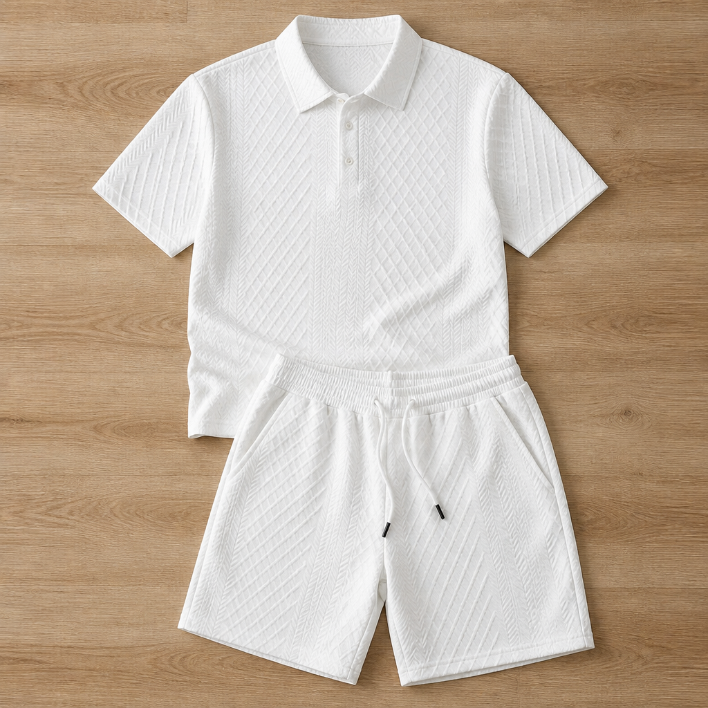 VeroLuxe Men’s Diamond Pattern Suit — Stay Cool, Sharp, and Unstoppable All Day Long - Souliia