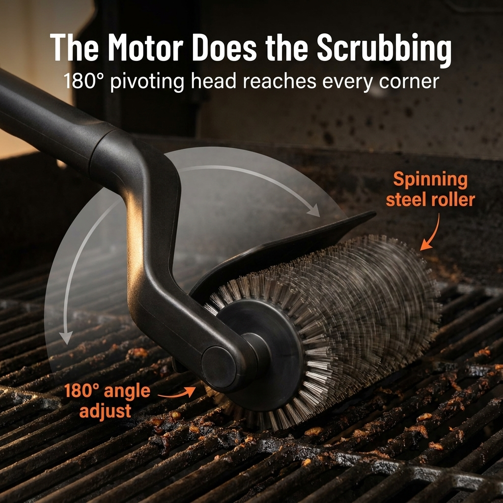 TurboGrillPro — Spin Through Burnt-On Grease in Minutes, No Scrubbing Required - Souliia