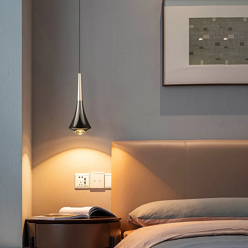Lumenora LED Teardrop Pendant Light — Nordic Metal Ceiling Fixture