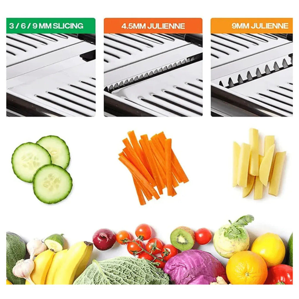 Versatile Kitchen Mandoline Slicer – Precision Vegetable Cutter for Slicing and Julienne - Souliia
