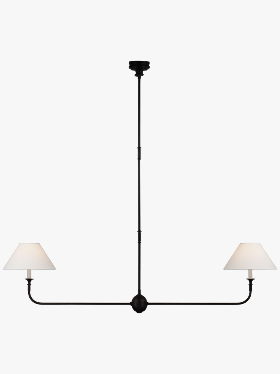 Sleek Chandelier Featuring Layered Linear Silhouette | Souliia