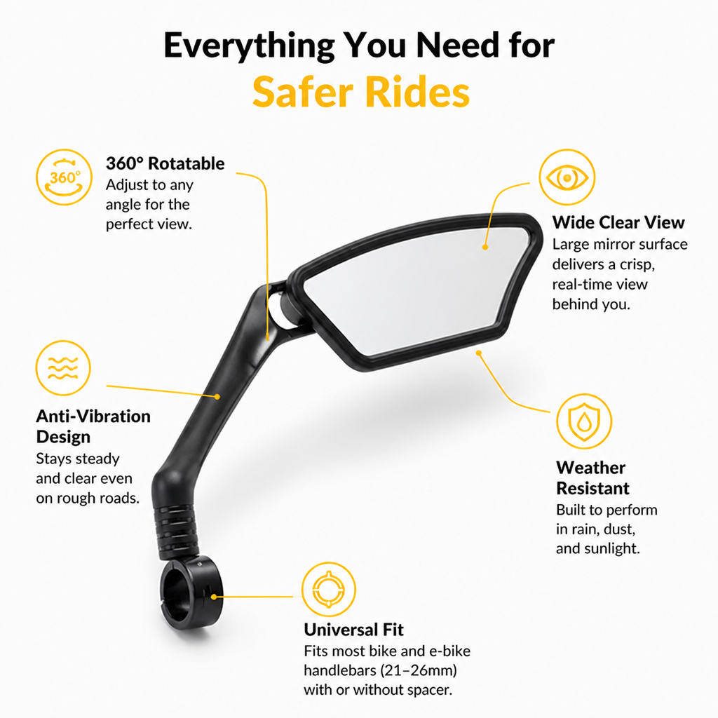 VeloSight — Ride with Rock-Solid Confidence and Crystal-Clear Views Every Mile - Souliia