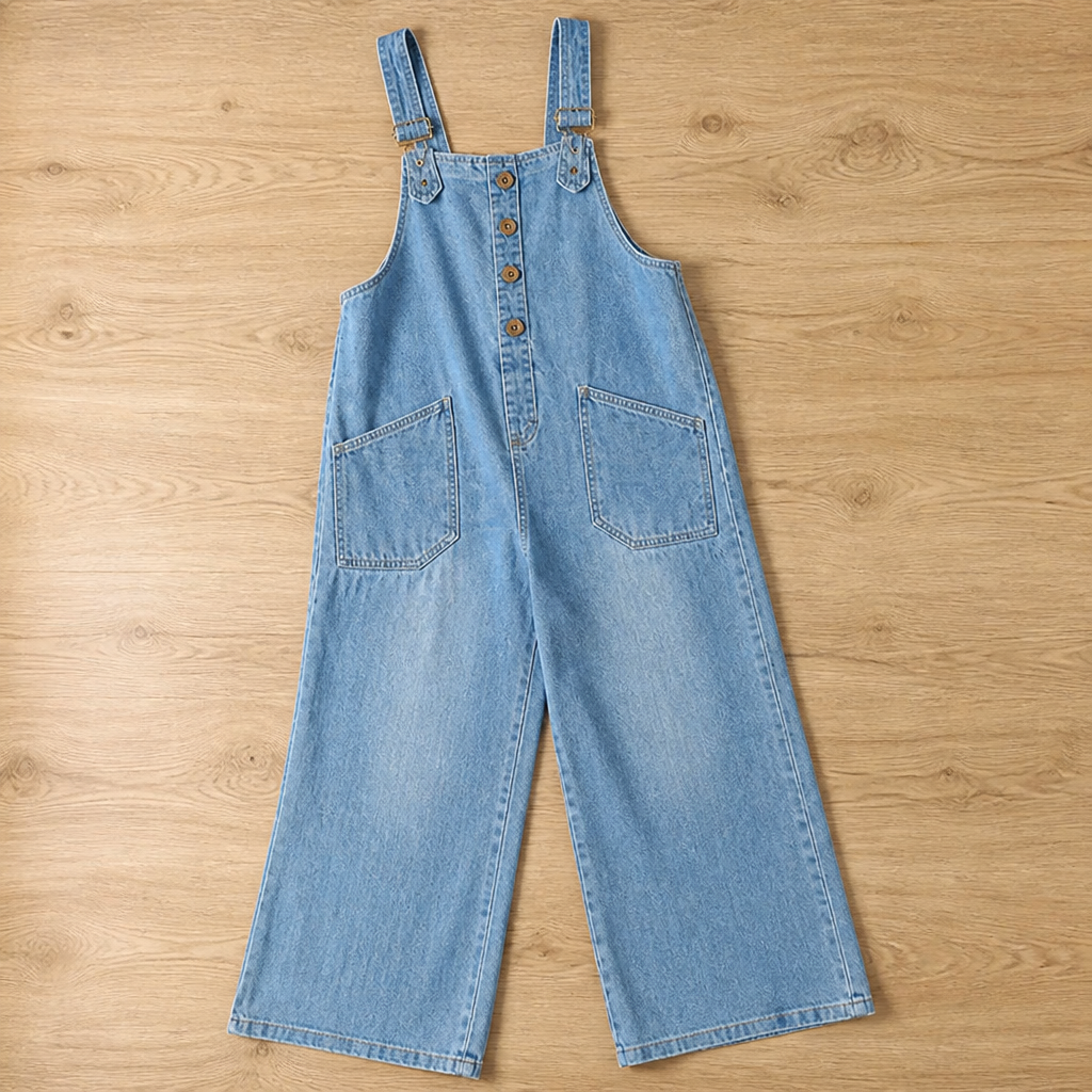 VieraFlex Relaxed Denim Jumpsuit — Feel Unstoppable Comfort and Effortless Confidence All Day Long - Souliia