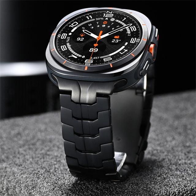 Aurora Titanium Strap — Adjustable Folding Buckle for Samsung Galaxy Watch Ultra