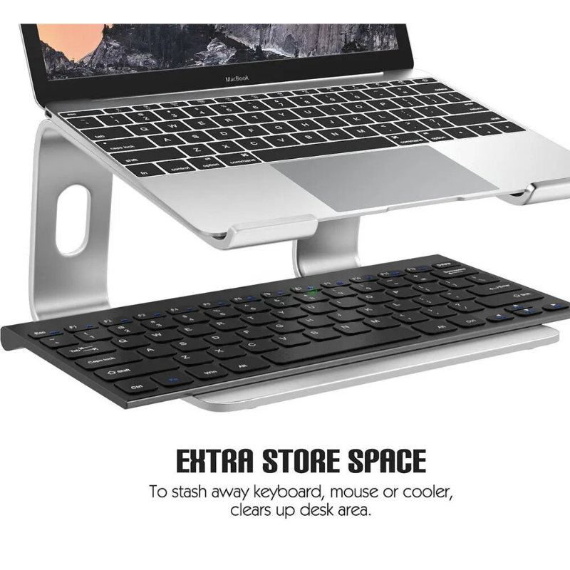 Vertikaler Laptopständer aus Aluminium - Ergonomische Höhenerhöhung