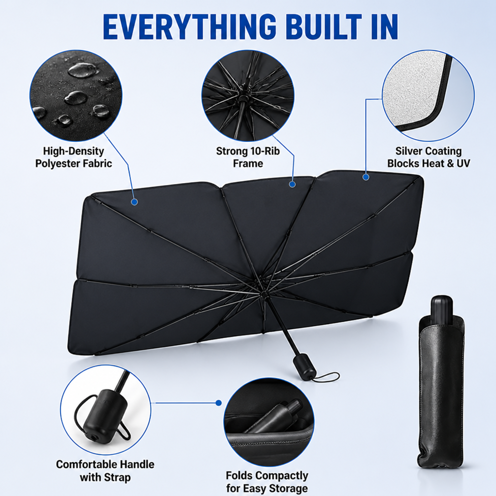 ShadeShield — Step Into Instant Coolness and Save Your Car from Sun Damage - Souliia