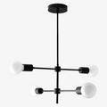 Lustră contemporană Mobilux Line cu glob și structură deschisă – iluminat decorativ cu înălțime reglabilă pentru hol | Souliia