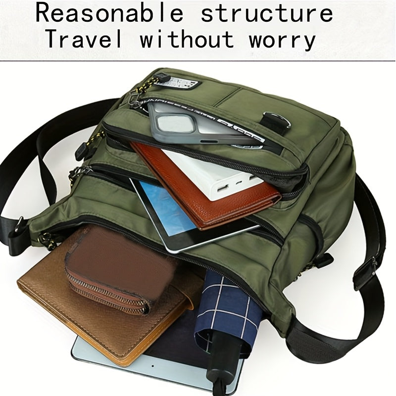 Urbanvault Durable Crossbody Organizer Bag — Adjustable Strap, Quick-Access Pockets