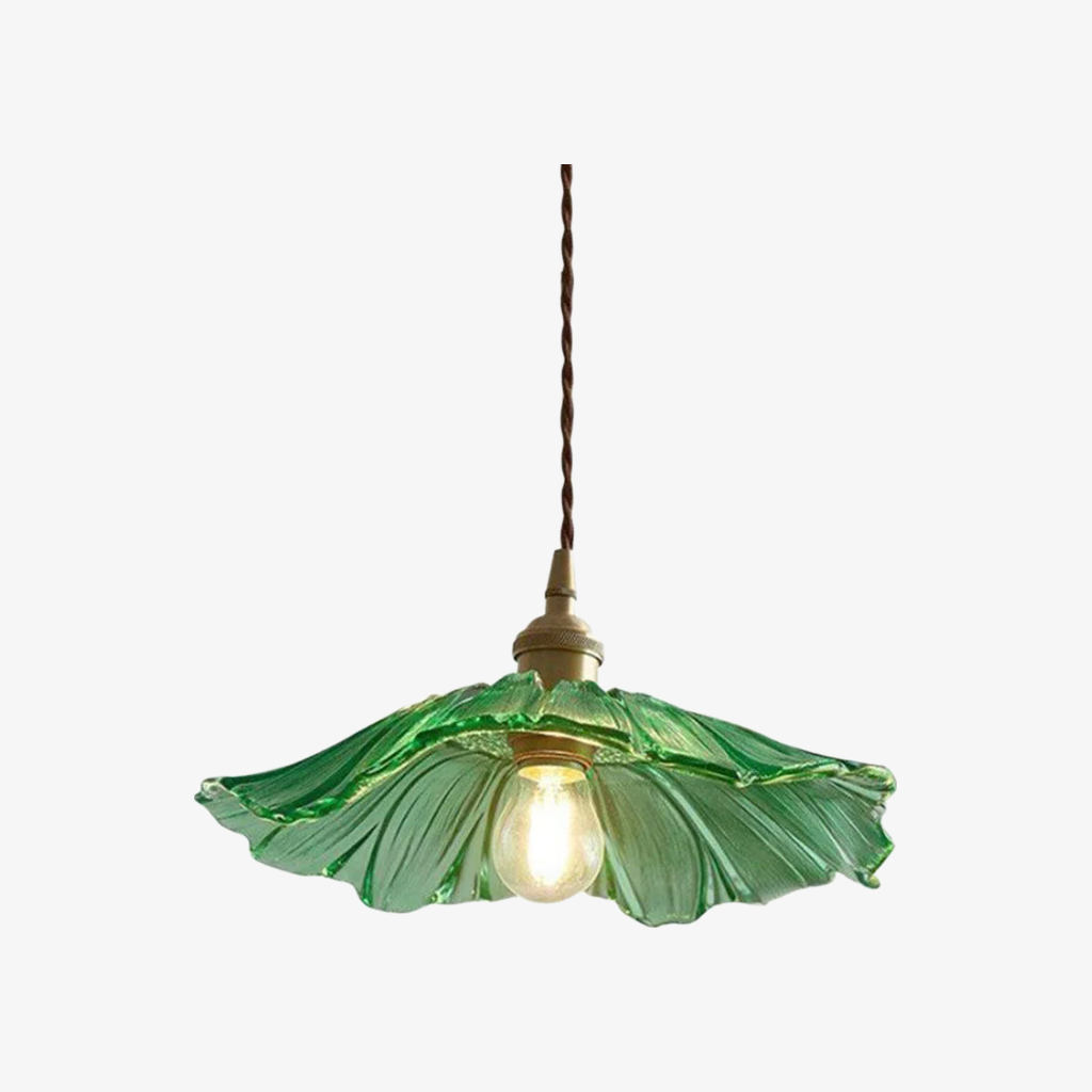 Verdoma Floral Glass Pendant - Vintage Style Hanging Light for Dining Rooms | Souliia