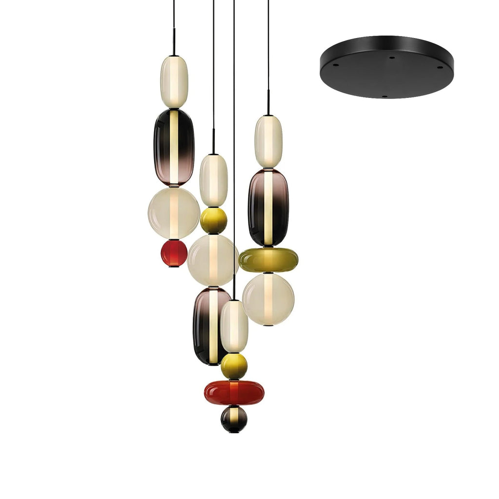 Buntglas Kronleuchter | Souliia
