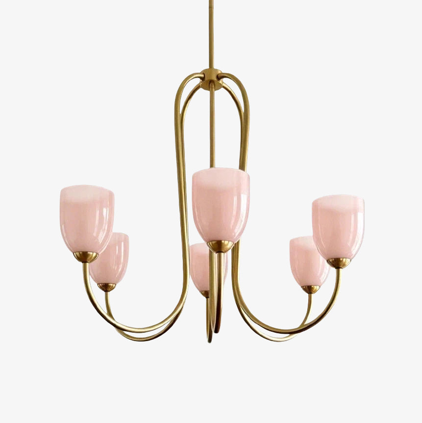 Shell Shade French Vintage Chandelier for Dining Room Lighting | Souliia