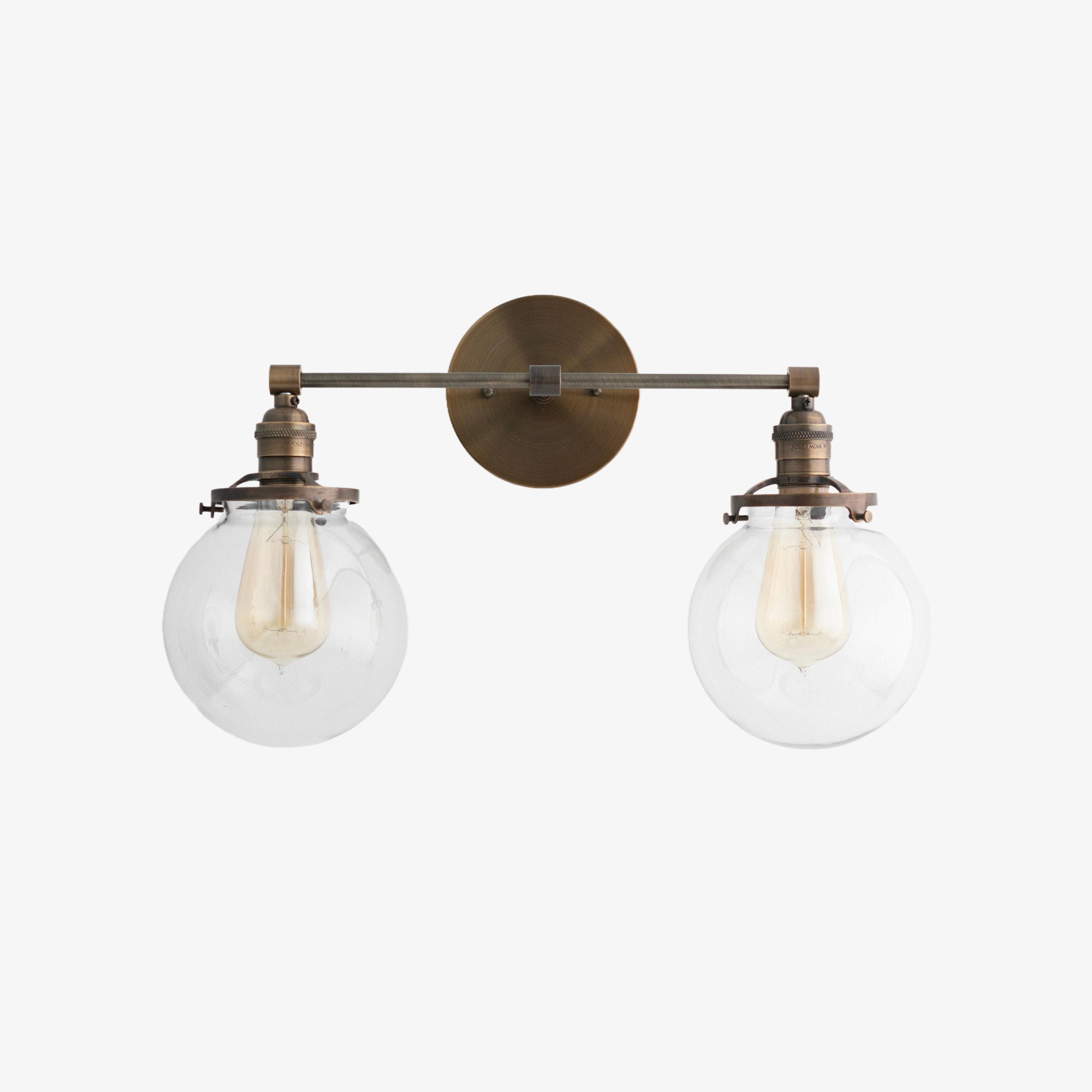 Lumio Globe Geometric Linear Vanity Light – Modern Bathroom Wall Fixture for Mirror and Sink Areas | Souliia