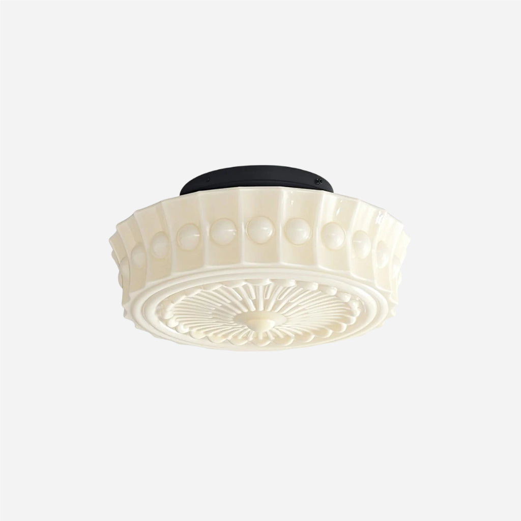 Rigidus Curved Ceiling Light - Minimalist Glass for Living Rooms and Hallways | Souliia
