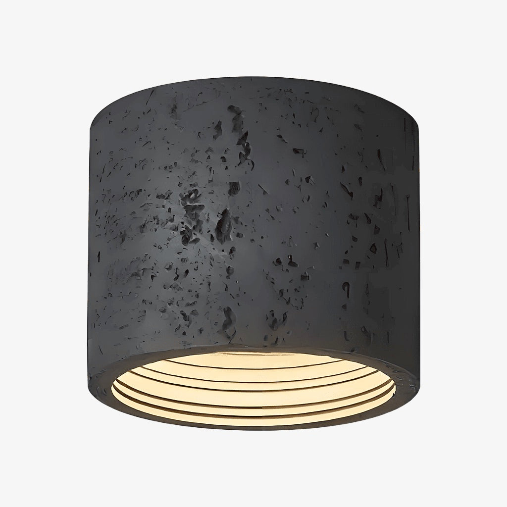 Sabiara Wabi-Sabi Cylindrical Ceiling Lamp - Soft Diffused Ceiling Fixture for Bedrooms and Living Rooms | Souliia