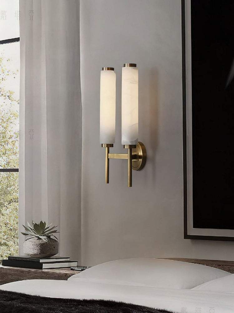 Scandinavian Minimalist Marble Wall Sconce | Souliia