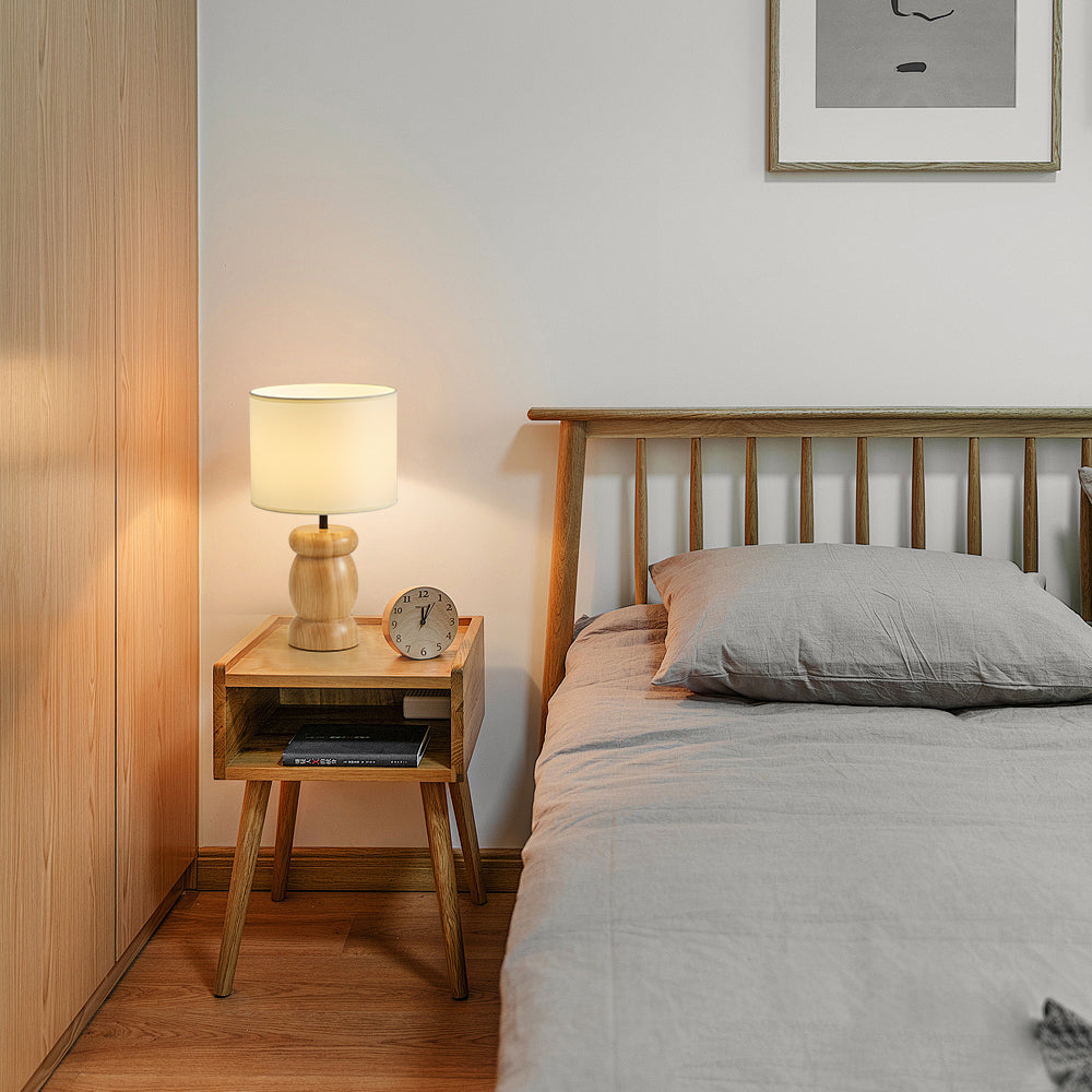 Pebble Wood Table Lamp | Souliia