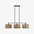 Ravelo Rustic Drum Pendant Light with Sculptural Metal Design for Dining and Living Spaces | Souliia