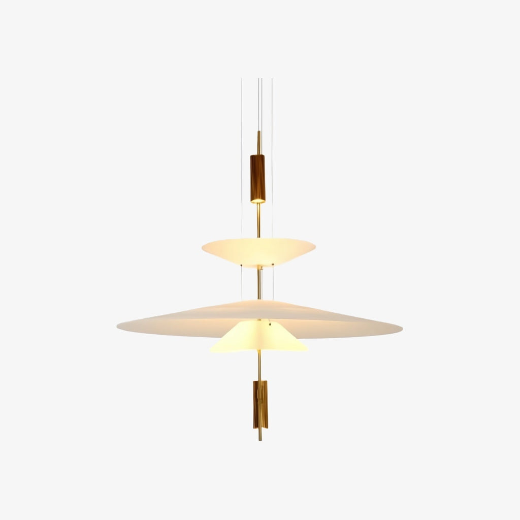 Plumeo pendellampe i flere lag – minimalistisk lampe til moderne stuer N54 | Souliia
