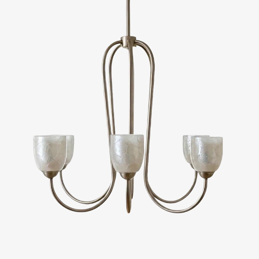 Shell Shade French Vintage Chandelier for Dining Room Lighting | Souliia