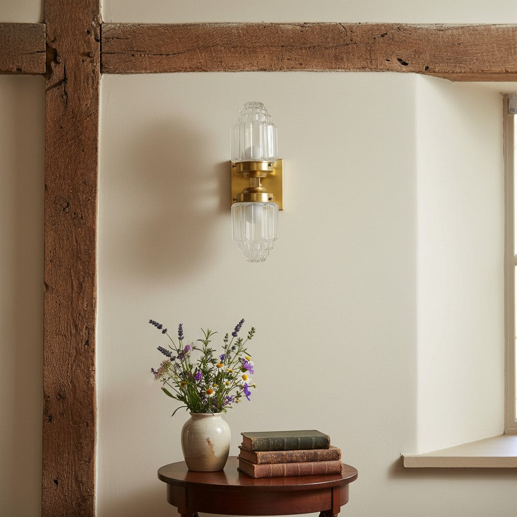 Tierlux Glass Globe Wall Sconce – Metal & Glass Lamp for Living Room or Bathroom | Souliia