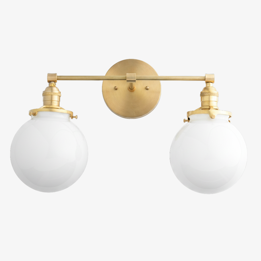 Lumio Globe Geometric Linear Vanity Light – Modern Bathroom Wall Fixture for Mirror and Sink Areas | Souliia