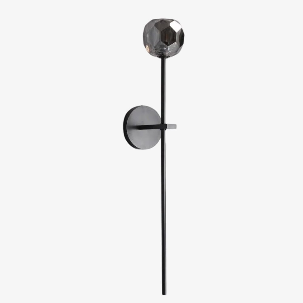 Lustrielle klare Glas-Zylindrische Wandleuchte – moderne luxuriöse Wandlampe für den Flur | Souliia