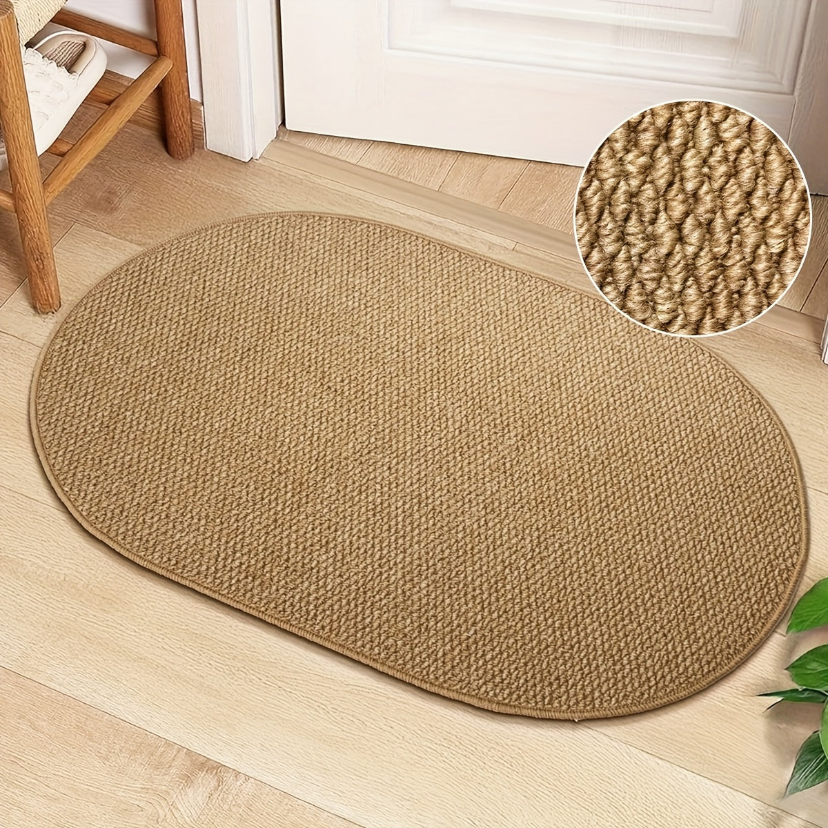 ScandiRoots Brown Oval Rug — Nordic Style Design