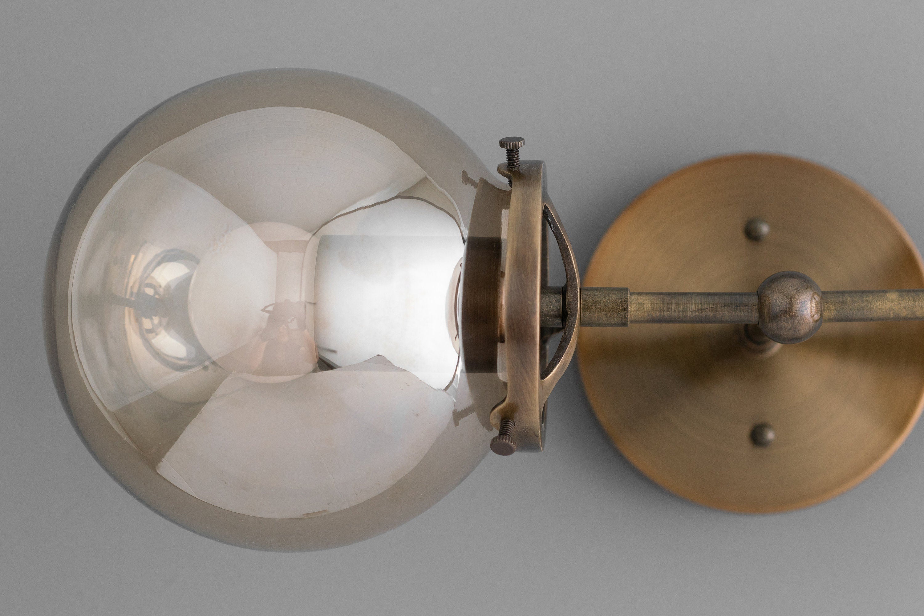 Lumio Globe Clear Glass – Modern Industrial Bathroom Vanity Light | Souliia