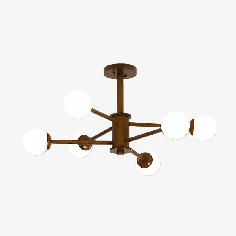 Lampada da soffitto dal design molecolare Orrise - Lampadario artistico con illuminazione a rami per gli ambienti domestici | Souliia