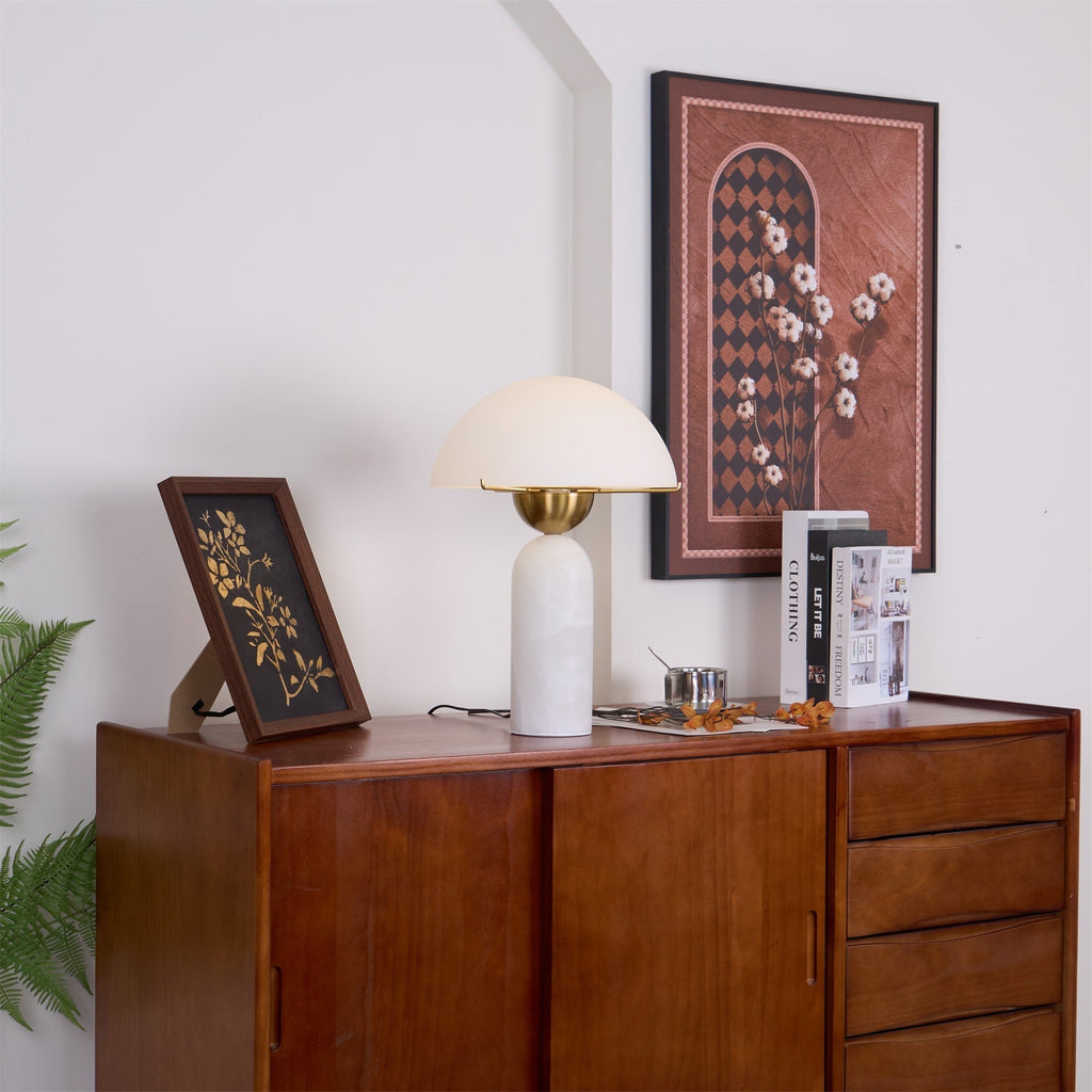 Peono Alabaster Table Lamp | Souliia